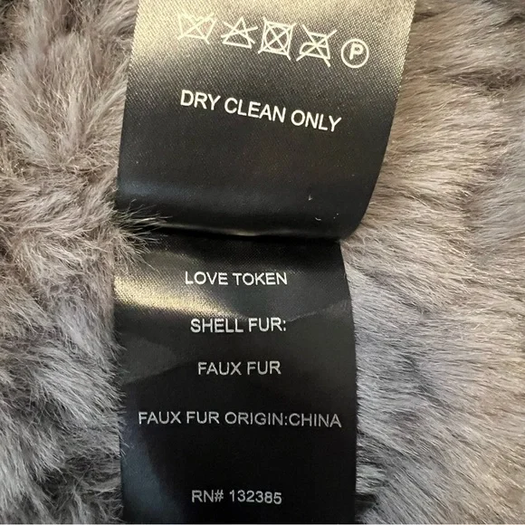 Love Token Gray Teddy Faux Fur Vest - Picture 5 of 6